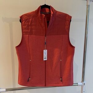 Southern Tide Coral Zip-Up Vest